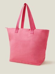 Accessorize Pink Embroidered Shopper Bag - Image 3 of 4