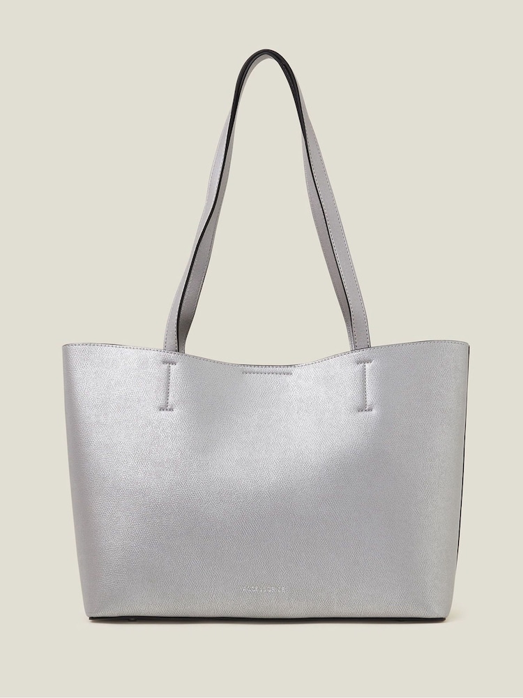 Accessorize Silver Leo Tote Bag - Image 2 of 3