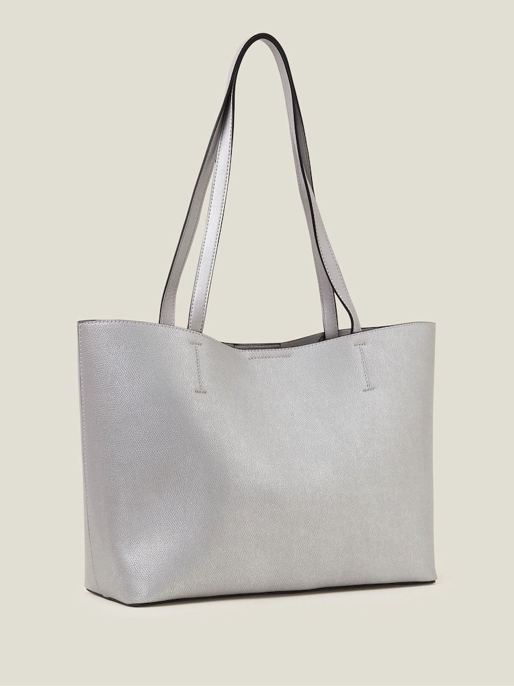 Accessorize Silver Leo Tote Bag - Image 3 of 3
