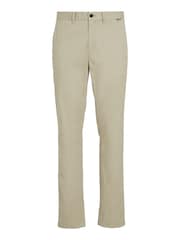 Calvin Klein Brown Slim Fit Twill Chino Trousers - Image 4 of 6