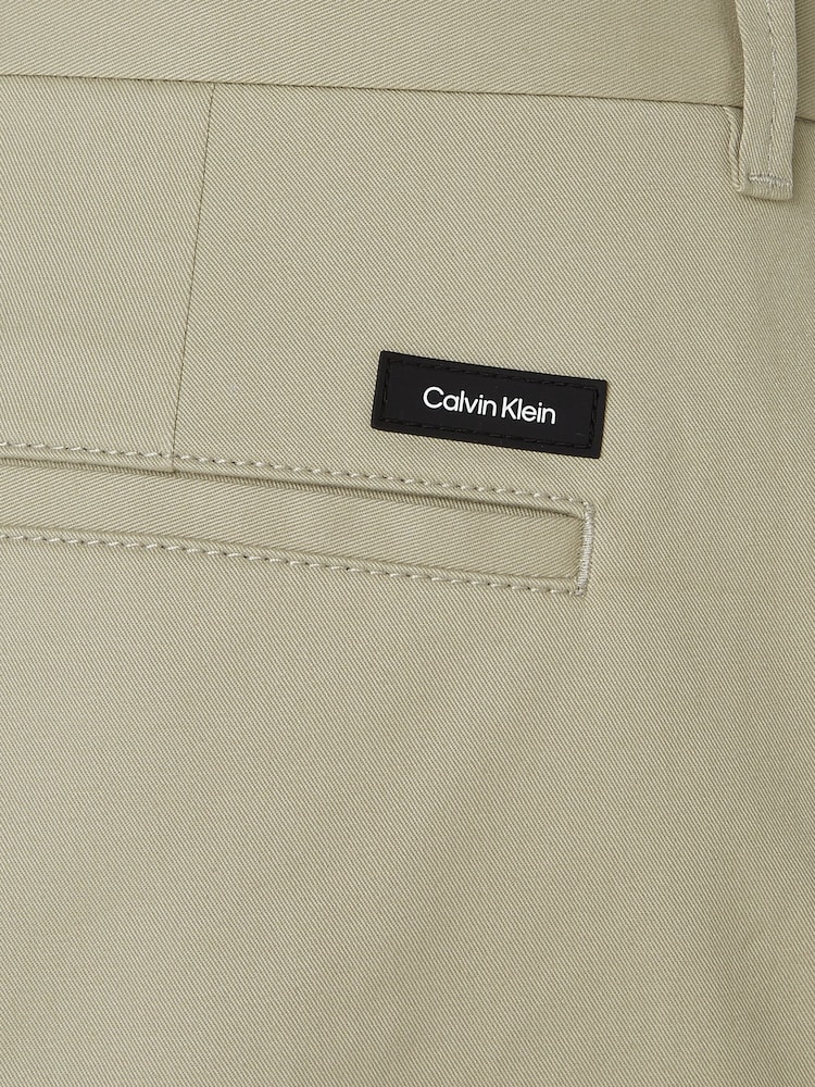 Calvin Klein Brown Slim Fit Twill Chino Trousers - Image 6 of 6 Calvin Klein Brown Slim Fit Twill Chino Trousers - Image 6 of 6