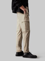 Calvin Klein Brown Modern Twill Tapered Trousers - Image 3 of 5
