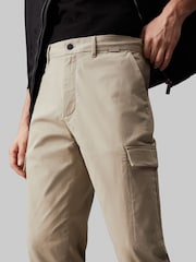 Calvin Klein Brown Modern Twill Tapered Trousers - Image 4 of 5