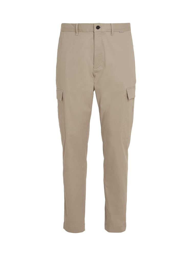 Calvin Klein Brown Modern Twill Tapered Trousers - Image 5 of 5 Calvin Klein Brown Modern Twill Tapered Trousers - Image 5 of 5