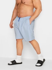 BadRhino Big & Tall Blue Striped Swim Shorts - Image 1 of 4