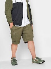 BadRhino Big & Tall Green Stretch Cargo Shorts - Image 1 of 4