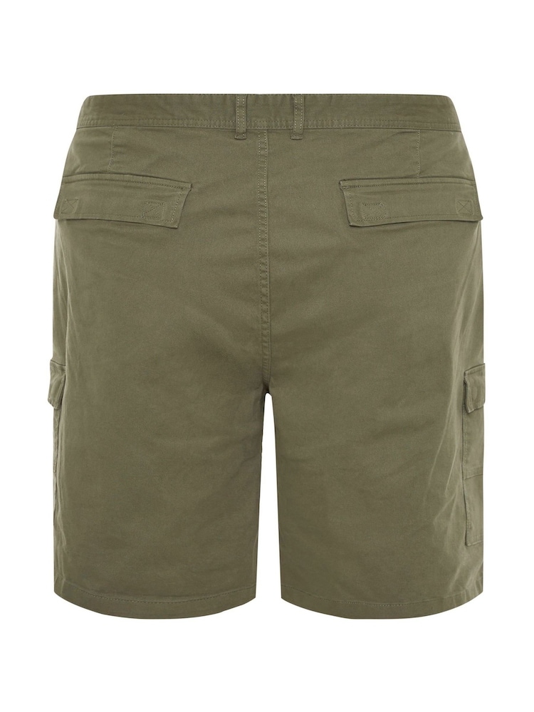 BadRhino Big & Tall Green Stretch Cargo Shorts - Image 4 of 4