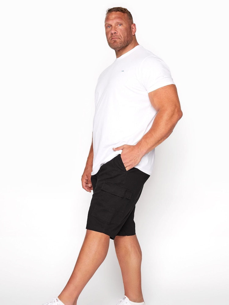 BadRhino Big & Tall Black Stretch Cargo Shorts - Image 1 of 5