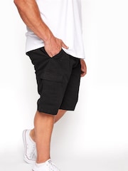 BadRhino Big & Tall Black Stretch Cargo Shorts - Image 2 of 5