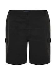 BadRhino Big & Tall Black Stretch Cargo Shorts - Image 4 of 5