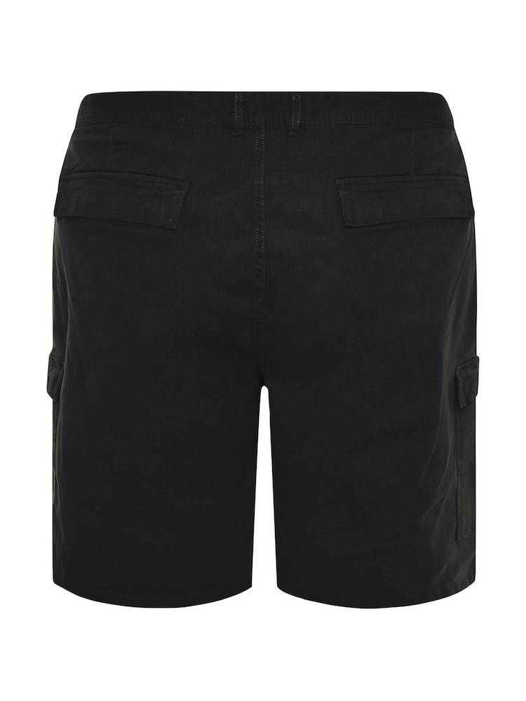 BadRhino Big & Tall Black Stretch Cargo Shorts - Image 5 of 5