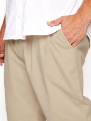 Natural - Pantalones cortos chinos con cintura elástica de BadRhino Big & Tall - Imagen 3 de 3