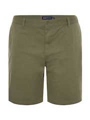 BadRhino Big & Tall Green Stretch Chino Shorts - Image 4 of 5