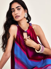 Monsoon Red Eliza Beaded Halter Dress - Image 3 of 5