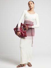 River Island Red Chevron Long Sleeve Top - Image 1 of 4