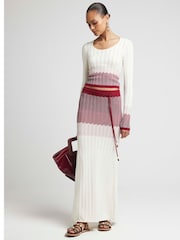 River Island Red Dark Chevron Skirt - Image 2 of 5