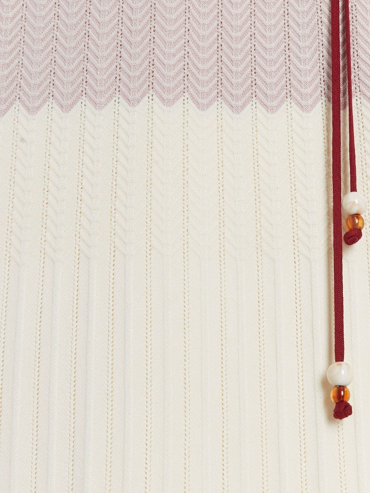 River Island Red Dark Chevron Skirt - Image 5 of 5