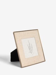 Cream and Gold Linen Mount Photo Frame - Image 5 of 6