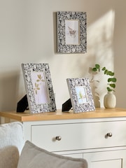 Black Ditsy Floral Print Photo Frame - Image 1 of 5