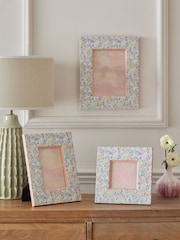 Multi Colour Ditsy Floral Print Photo Frame - Image 2 of 5