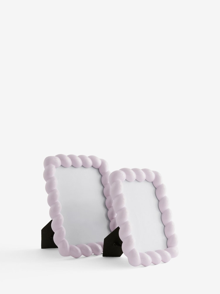 Lilac Purple 3D Twisted Rope Photo Frame - Image 3 of 3