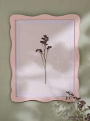 Pink Wavy Wooden Photo Frame - Image 1 of 5