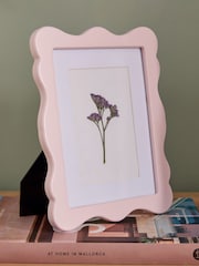 Pink Wavy Wooden Photo Frame - Image 2 of 5