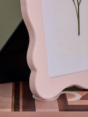 Pink Wavy Wooden Photo Frame - Image 3 of 5