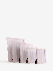 Pink Wavy Wooden Photo Frame - Image 4 of 5