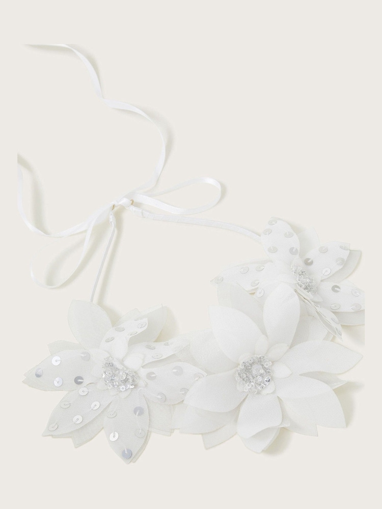 Monsoon Natural Bohemian Bridesmaid Headband - Image 2 of 2 Monsoon Natural Bohemian Bridesmaid Headband - Image 2 of 2