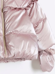River Island Pink Baby Girls Padded Jacket - Image 2 of 3