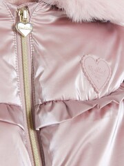 River Island Pink Baby Girls Padded Jacket - Image 3 of 3