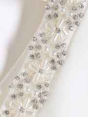 River Island White Diamante Trim Shell Top - Image 4 of 4