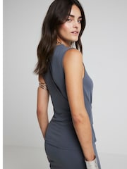 River Island Grey Belted Top - Image 2 of 4