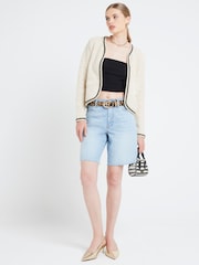 River Island Neat Fit Teksturirana pletena jopa - Slika 1 iz 4