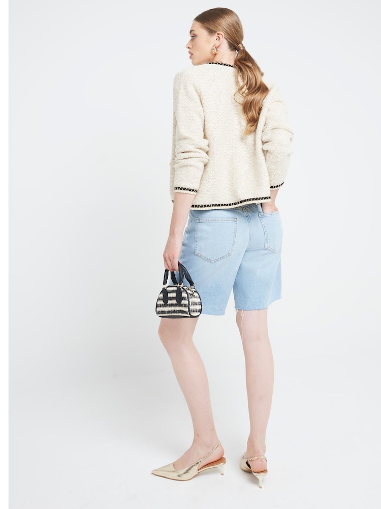 River Island Neat Fit Teksturirana pletena jopa - Slika 2 iz 4