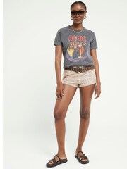 River Island Grey Short Sleeve ACDC Baby Shrunken T-Shirt - Image 3 of 4