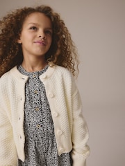 Bež - Crew Neck Cardigan (3-16yrs) - Slika 1 iz 3