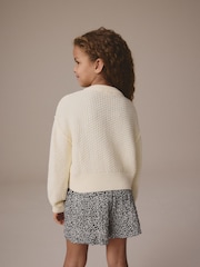 Bež - Crew Neck Cardigan (3-16yrs) - Slika 3 iz 3