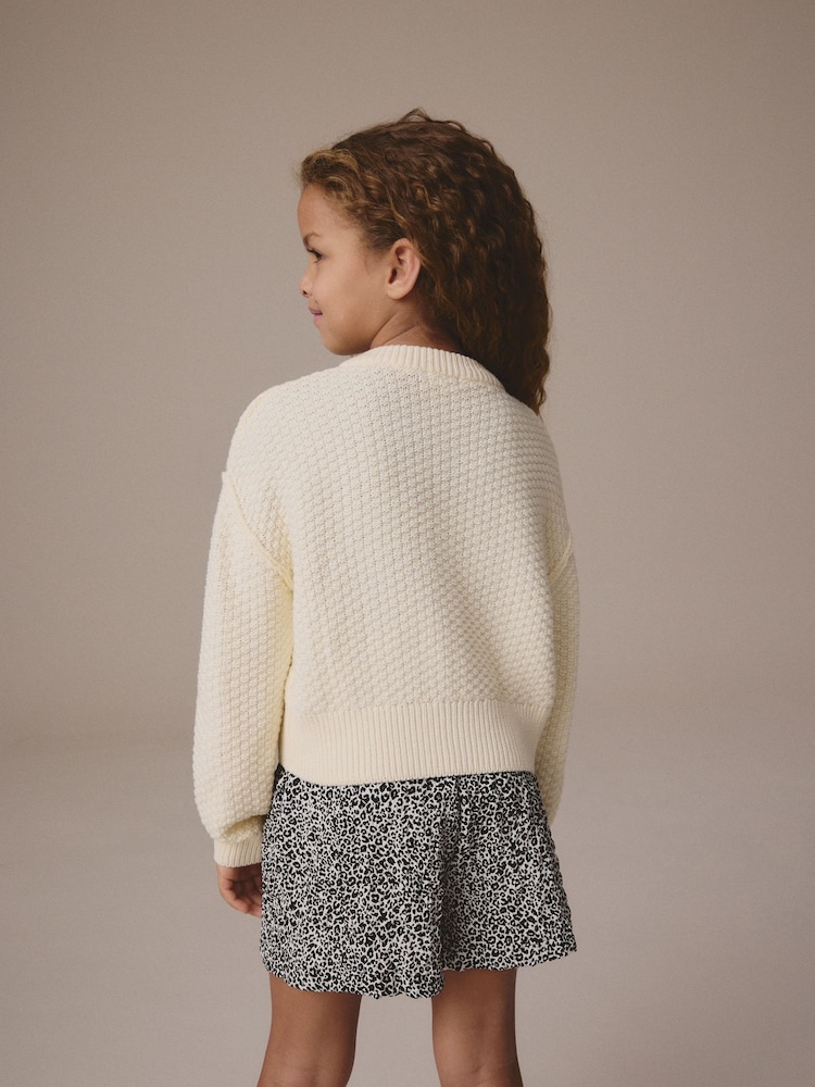 Bež - Crew Neck Cardigan (3-16yrs) - Slika 3 iz 3