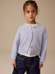 modra - Crew Neck Cardigan (3-16yrs) - Slika 3 iz 9