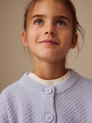 modra - Crew Neck Cardigan (3-16yrs) - Slika 5 iz 9