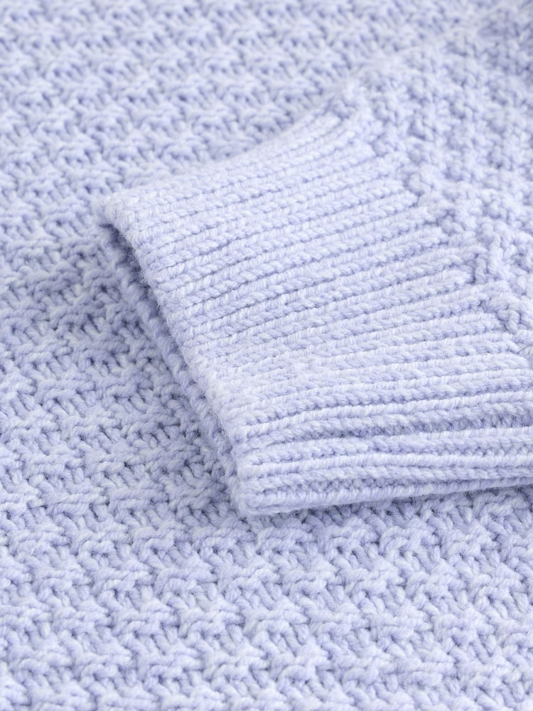 Blue Crew Neck Cardigan (3-16yrs) - Image 8 of 9