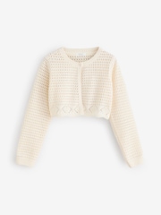 Bež - Knitted Cardigan (3-16yrs) - Slika 1 iz 6