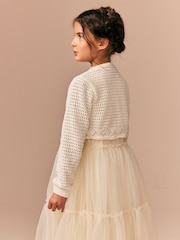 Bež - Knitted Cardigan (3-16yrs) - Slika 2 iz 6