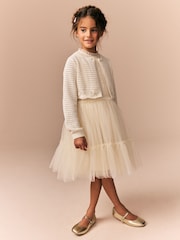 Bež - Knitted Cardigan (3-16yrs) - Slika 3 iz 6