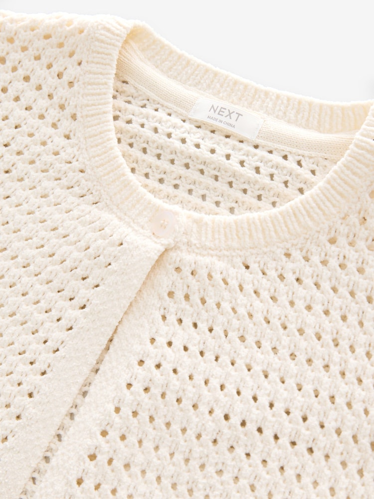 Ecru Knitted Cardigan (3-16yrs) - Image 5 of 6