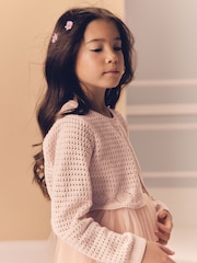 rožnata - Knitted Cardigan (3-16yrs) - Slika 3 iz 8
