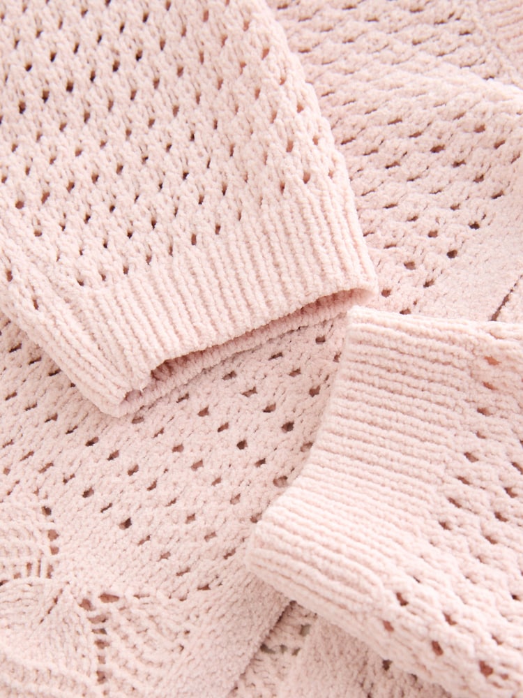 rožnata - Knitted Cardigan (3-16yrs) - Slika 8 iz 8