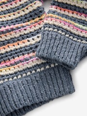 Blue V-Neck Cardigan (3-16yrs) - Image 8 of 8